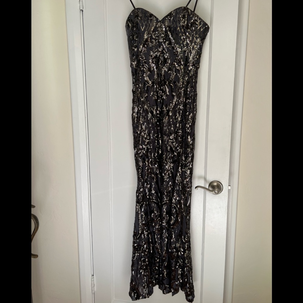 Strapless gown